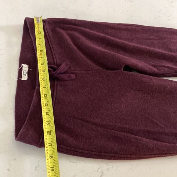 Uggs Oralyn Faux Sherpa Fleece Teddy Lined Drawstring Lounge Pant Red Size L - Picture 7 of 9